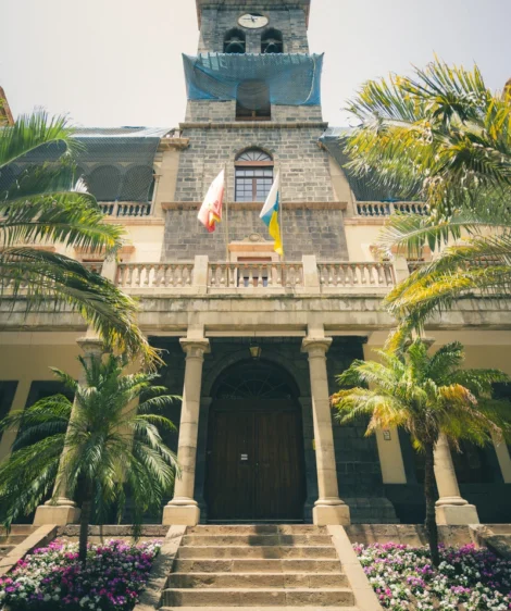 Building with Flags, Symbolizing Pride