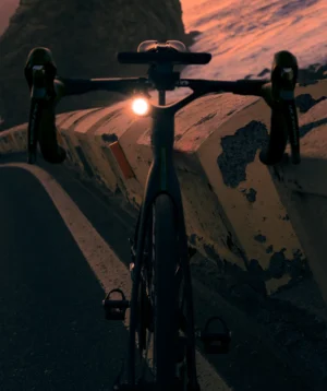 Road Bike Parked on a Road Near the Ocean