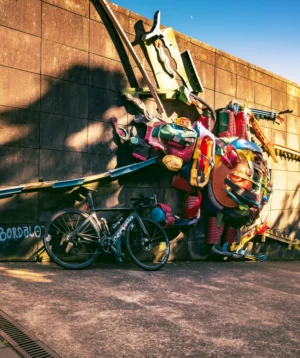 Road Bike Parked Next to a Wall at Anaga Rural Park