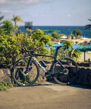 Road Bike and Parque Marítimo César Manrique in Background