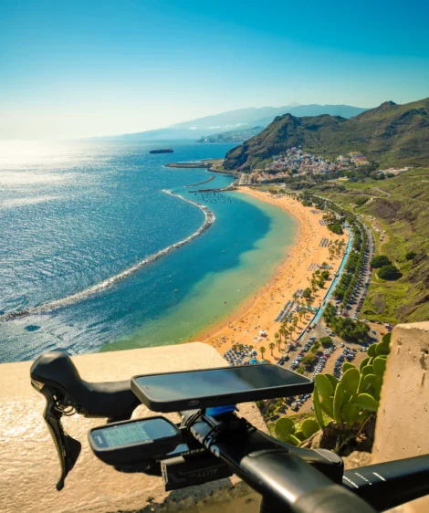Road Bike and Ocean View at Playa de las Teresitas