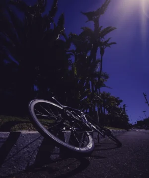 Road Bike Parked on a Sidewalk
