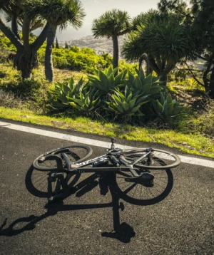 Road Bike Parked on a Road at Park Las Mesas