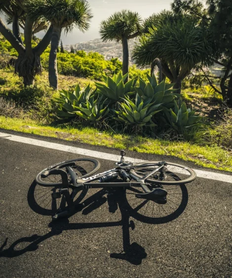 Road Bike Parked on a Road at Park Las Mesas