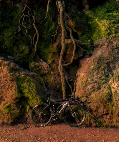 Road Bike Parked at Tunel de las Hadas