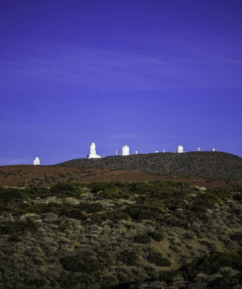 Group of White Buildings on Hill