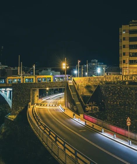 Train Going Down the Tracks