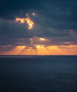 Sunset Over the Ocean
