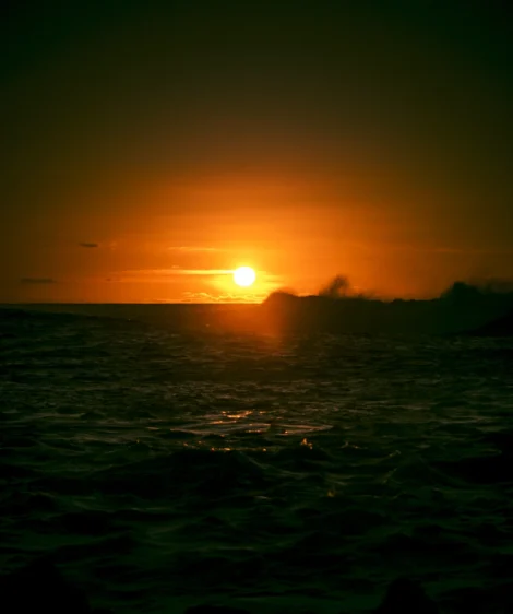 Sunset Over Body of Water