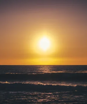 Sunset Over the Ocean