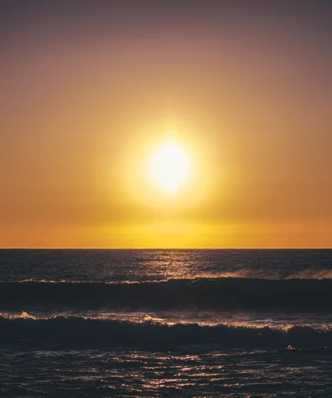 Sunset Over the Ocean