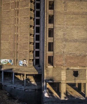 Building With Table and Chairs