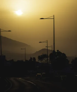Sunset Over Street