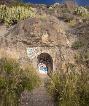 Stone Tunnel in the Middle of Desert