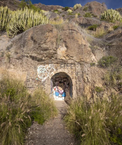 Stone Tunnel in the Middle of Desert