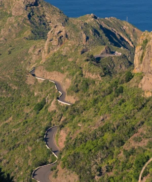 Road Going Through Mountain