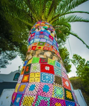 Colorful Umbrellunder Tree