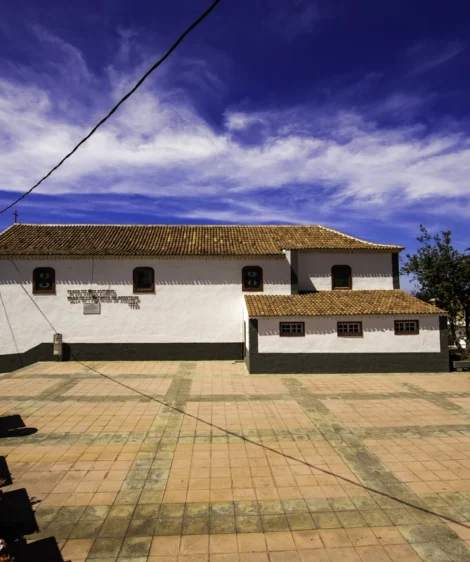 Building With Brick Walkway