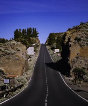 Road With Sign on It