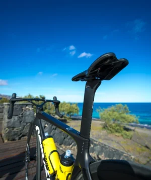Bicycle Parked on Wooden Deck