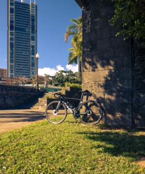 Bicycle Parked on Sidewalk