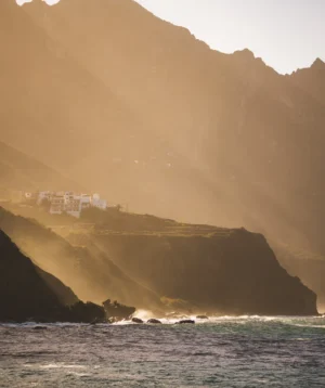 Town on Cliff