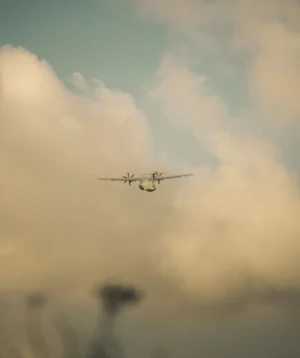 Helicopter Flying in the Sky