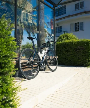 Bicycle Parked on Sidewalk