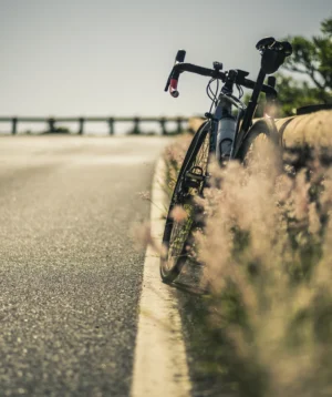 Bicycle is Parked on Road