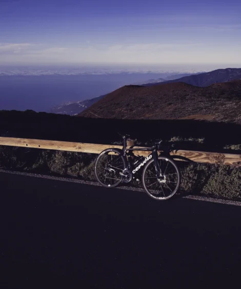Bicycle Parked on Rail