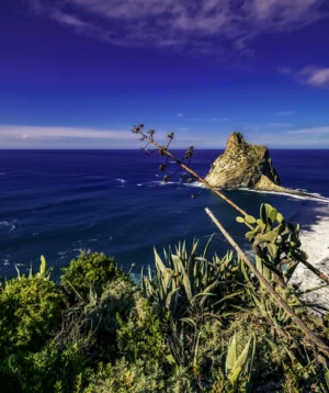 Rocky Cliff With Body of Water in the Background