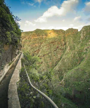 Road Going Through Mountain