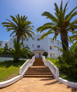 White House With Palm Trees