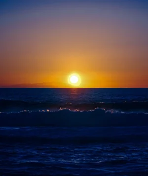 Sunset Over the Ocean