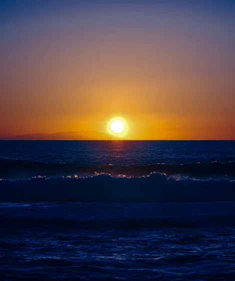 Sunset Over the Ocean