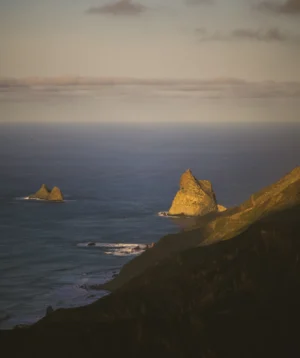 Rocky Cliff Next to the Ocean