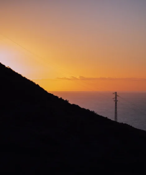 Sunset Over Hill