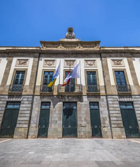 Building With Flags on the Front