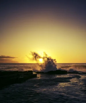 Large Explosion in the Ocean
