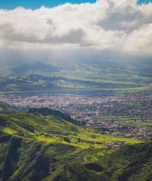 Landscape With Hills and Clouds