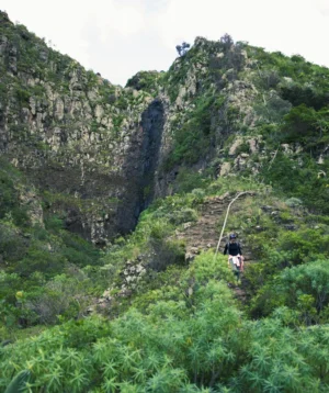 Person Climbing Mountain