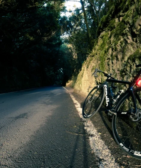Bicycle Parked on Road