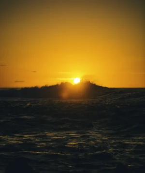 Sunset Over Body of Water
