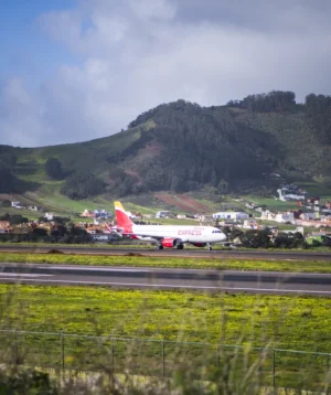 An Airplane on Runway