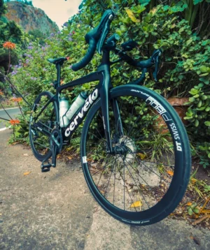 Bicycle Parked on Sidewalk