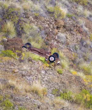 Toy Car on Rocky Hill