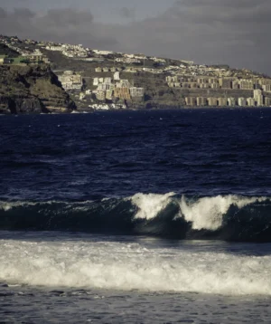 Waves Crashing on Beach