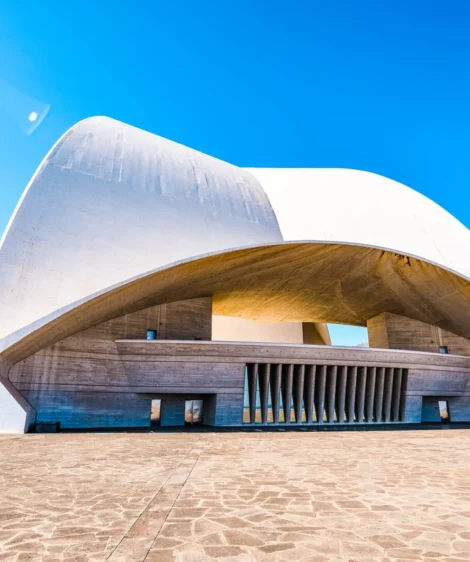 Building With Curved Roof