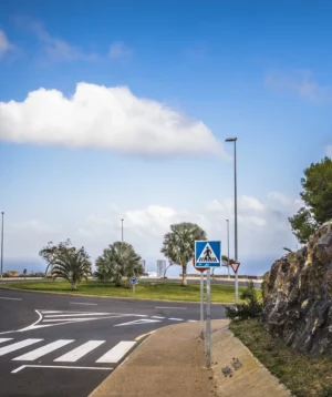 Road With Sign on It