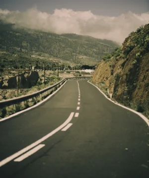 Road Going Through Valley